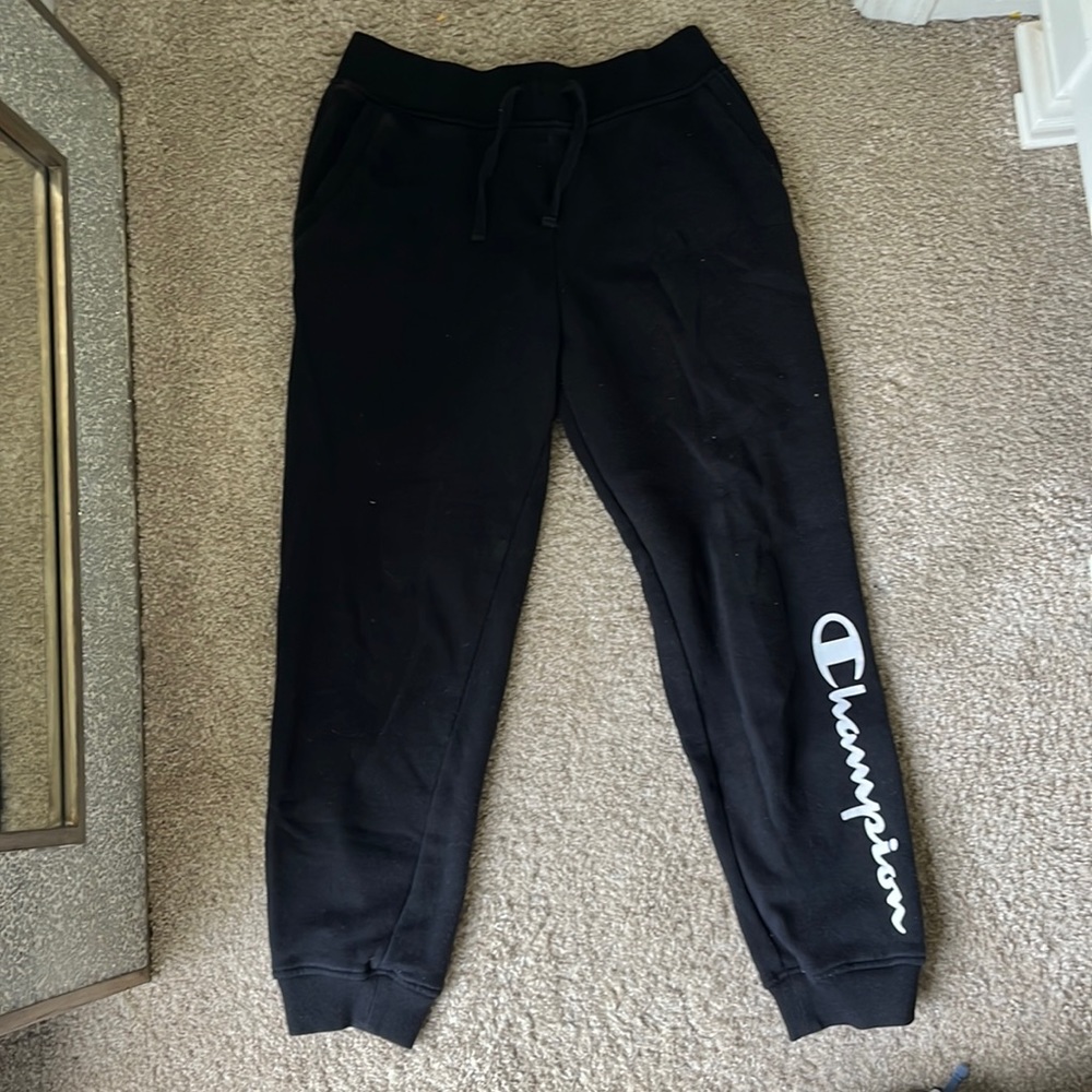 black champion sweat pants (kids xl)